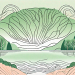 A serene landscape with elements like a tranquil lake