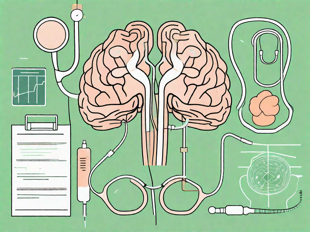 A neurologist's tools such as a stethoscope