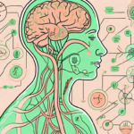 The vagus nerve highlighted within the human body