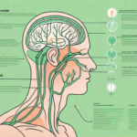 The human nervous system highlighting the vagus nerve