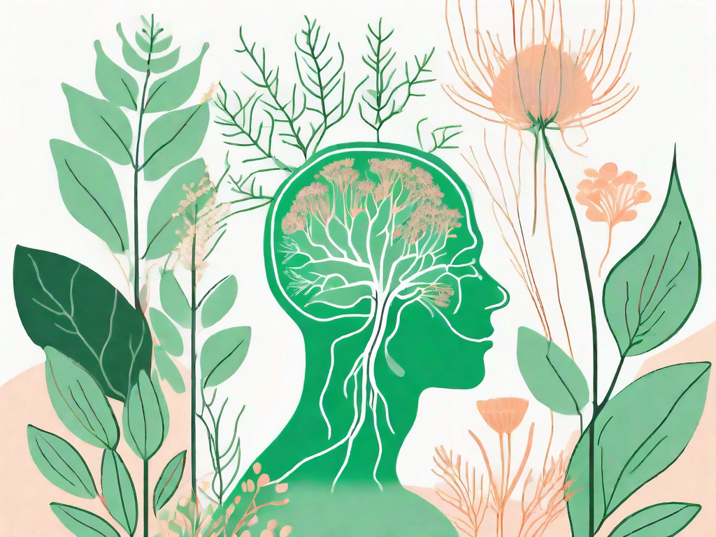 A human silhouette with the vagus nerve highlighted