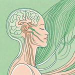 The human body showcasing the vagus nerve in a soothing color palette