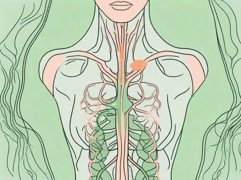 The human neck and upper chest area