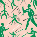 A human silhouette with the vagus nerve highlighted