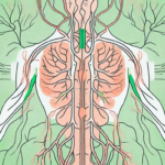 The vagus nerve in a human body