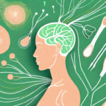 A human silhouette with the vagus nerve highlighted