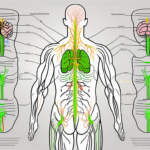 The human body with the dorsal vagus nerve highlighted