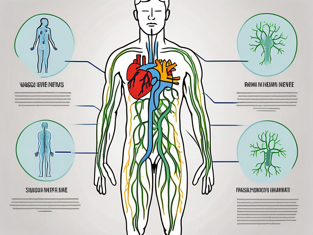 The vagus nerve in the human body