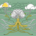 The vagus nerve in a stylized