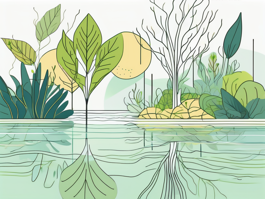 A tranquil scene featuring the human nervous system