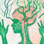The human body highlighting the vagus nerve