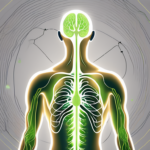 The human body showcasing the vagus nerve pathway