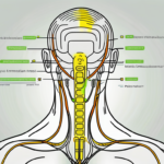 A tens machine connected to the neck area