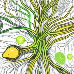 The human nervous system highlighting the vagus nerve