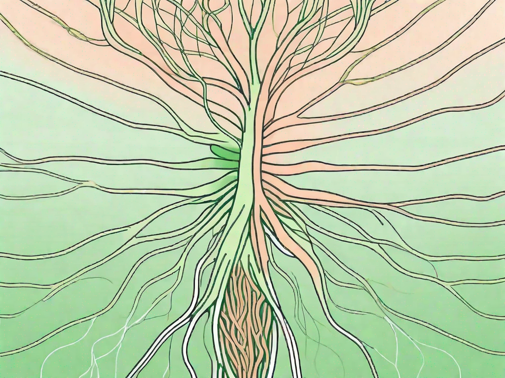 A detailed human nervous system focusing on the vagus nerve