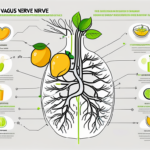 The vagus nerve in the human body highlighted