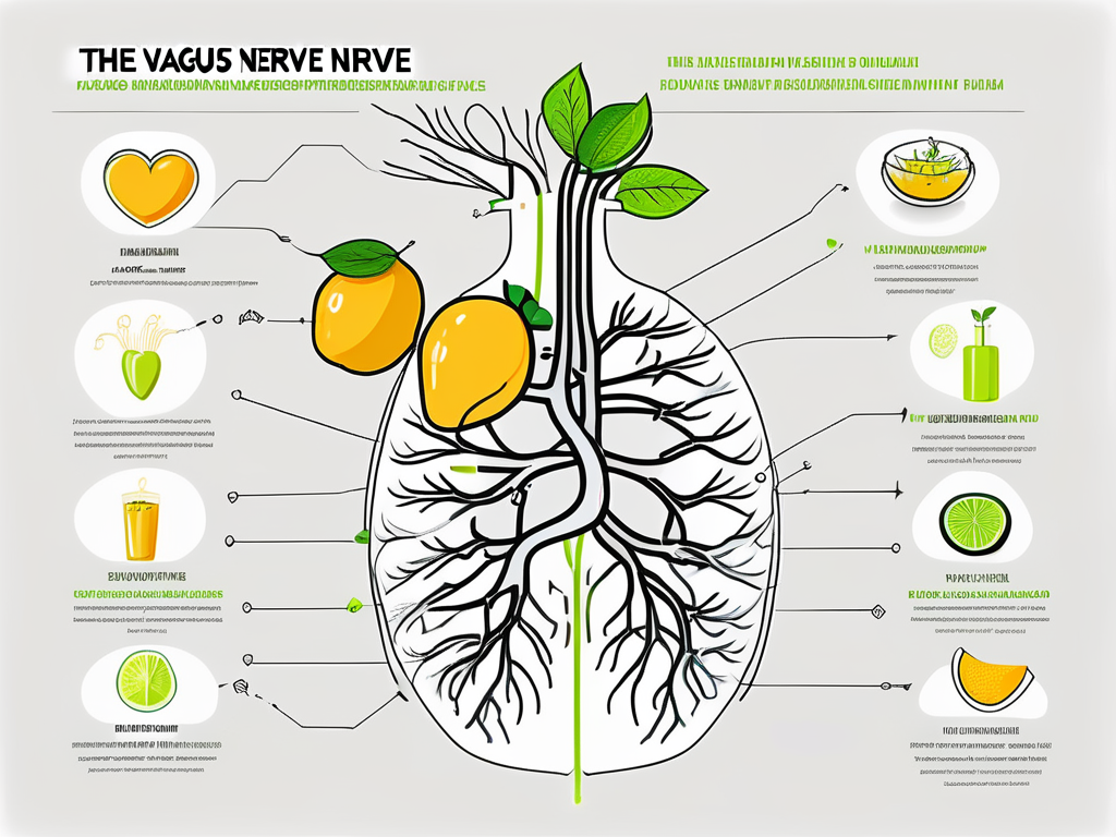 The vagus nerve in the human body highlighted