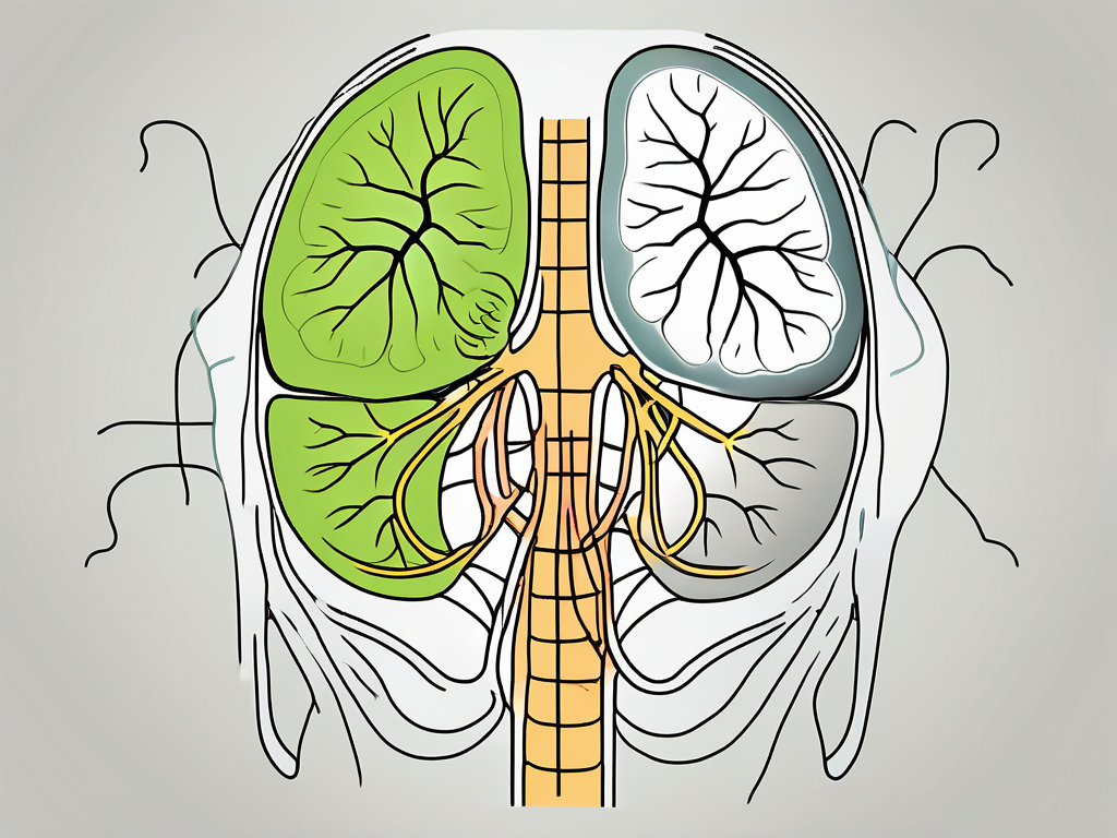 A hiatal hernia affecting the vagus nerve