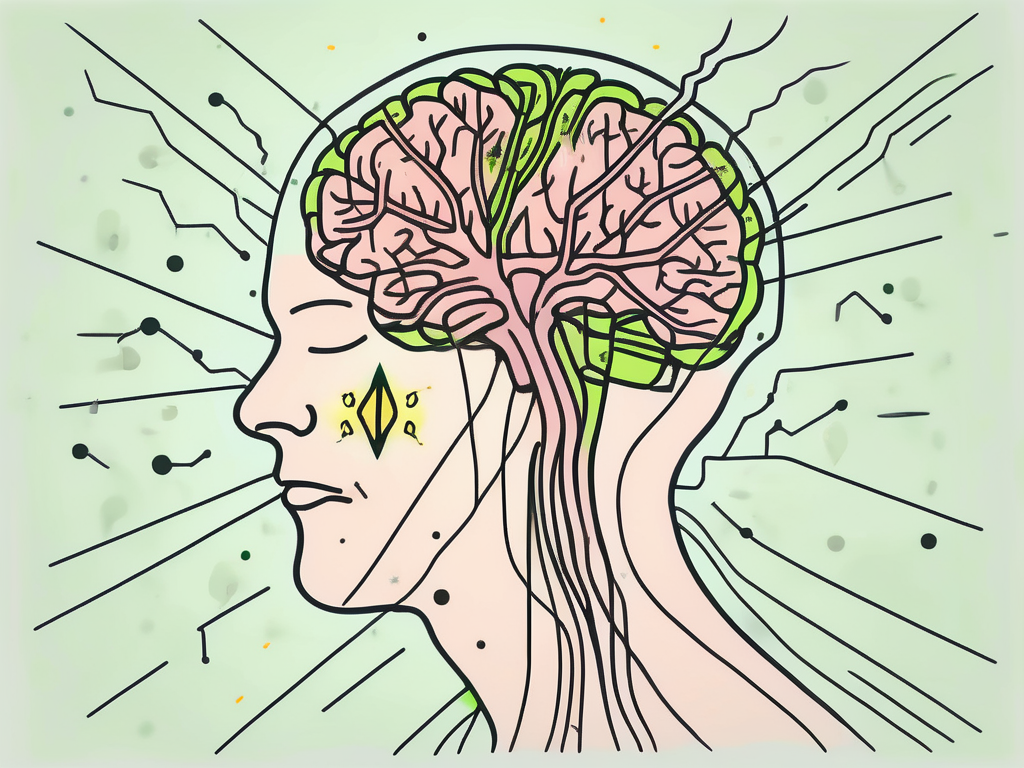 A brain connected to the vagus nerve