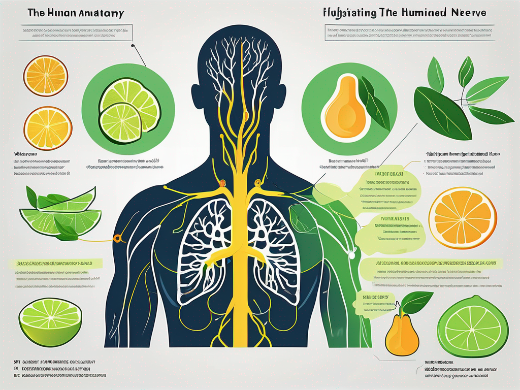 The human anatomy focusing on the vagus nerve