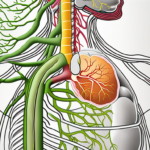 The vagus nerve in relation to the human digestive system