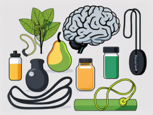 The brain connected to the vagus nerve