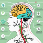 A neck with highlighted vagus nerve and arrows indicating the direction of various exercises