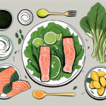 Various foods like salmon