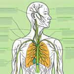The human neck and upper torso showing the vagus nerve