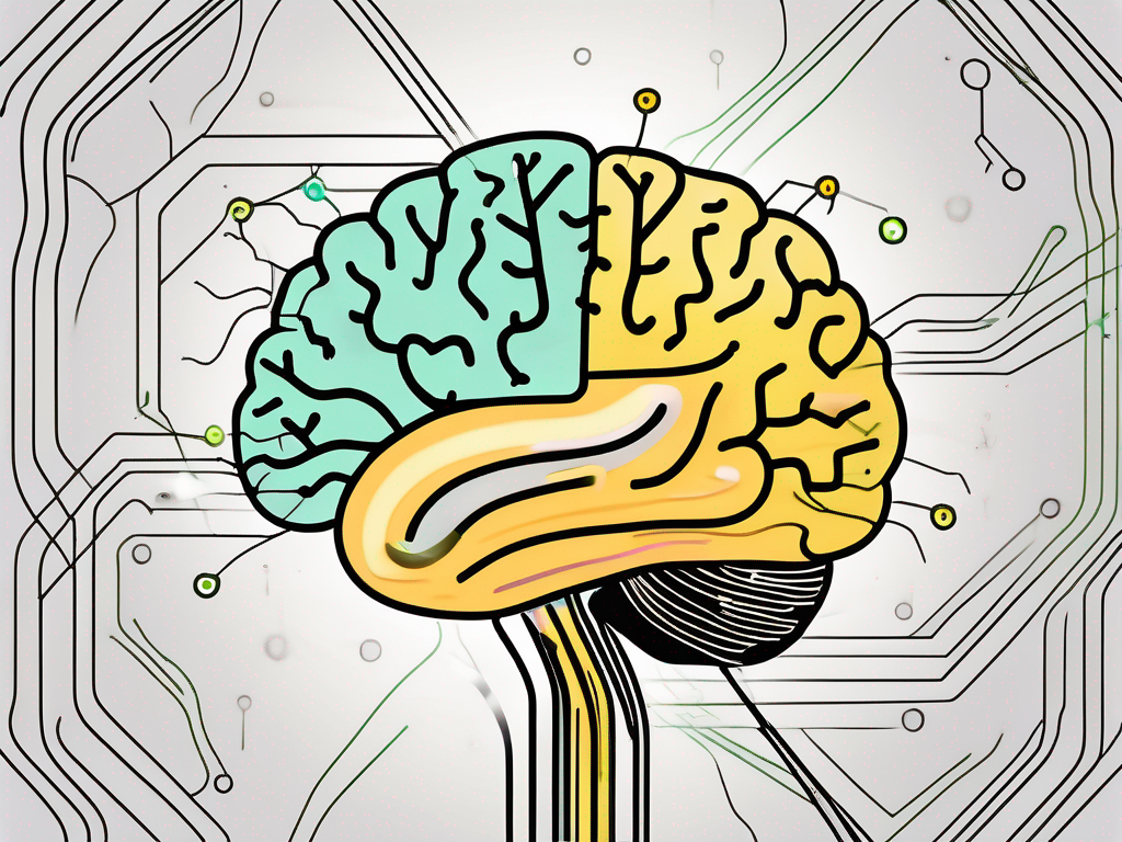 A human brain and nervous system highlighting the vagus nerve