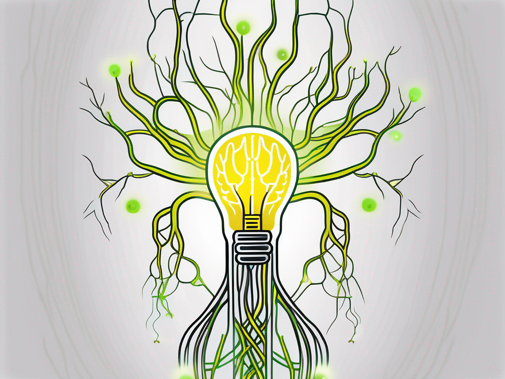The human nervous system highlighting the vagus nerve