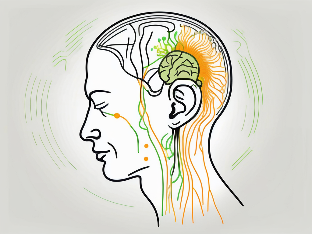 The human head in a side view
