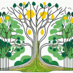 A serene landscape with a large