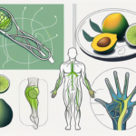 A set of massage tools next to a stylized