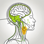 An external vagus nerve stimulator device connected to a stylized