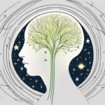 A human silhouette with focus on the nervous system