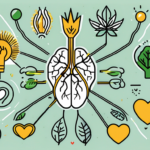 A vagus nerve stimulator magnet with symbolic rays emanating from it