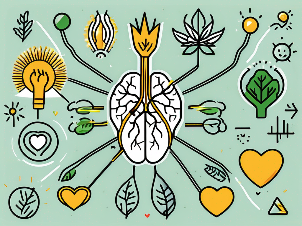 A vagus nerve stimulator magnet with symbolic rays emanating from it