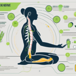 A human silhouette showing the path of the vagus nerve