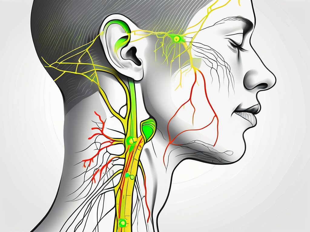 A human neck and shoulders