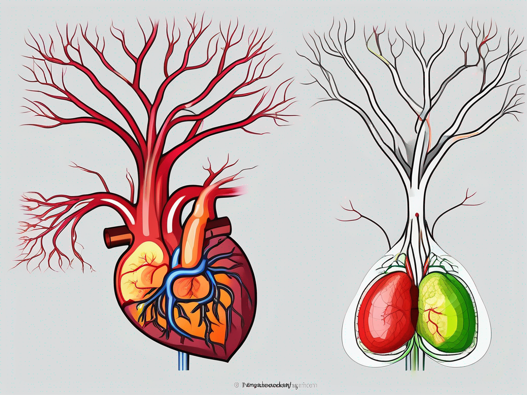 The vagus nerve in relation to the human heart and blood vessels