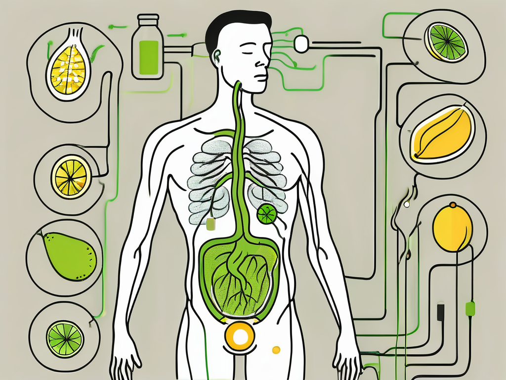 The vagus nerve connected to the stomach