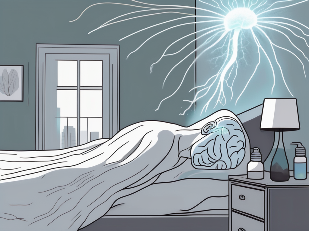 A calming bedroom scene with a plush pillow