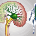 The human body with the vagus nerve highlighted