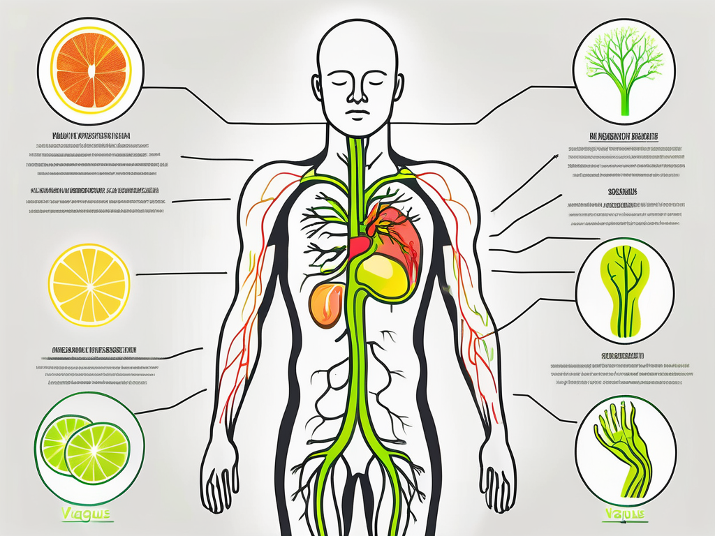 The vagus nerve in the human body