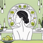 A calming spa-like setting with a focus on a massage table