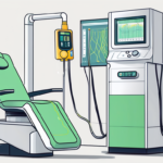 A vagus nerve stimulator device next to an mri machine