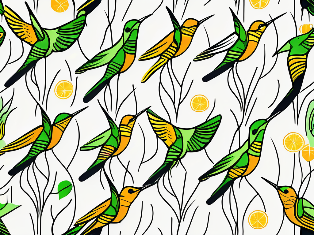 A hummingbird intertwining with a stylized depiction of the vagus nerve