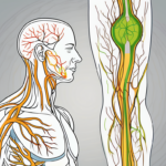 A human body showing the location and pathway of the vagus nerve