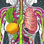 The human digestive system highlighting the esophagus
